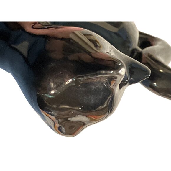 Ceramic Black Cat On Pumpkin Halloween Decor Figurine With White Ghost & "Boo" D - Picture 11 of 15